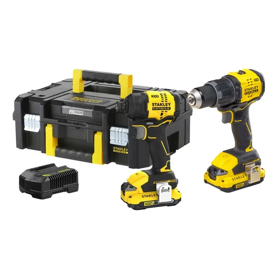 Kit Taladro Percutor+atornilladorde Impactobrushless Stanley