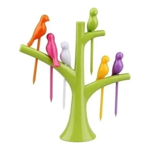 Pinche Escarbadiente Para Picada Pajaro Pack X6