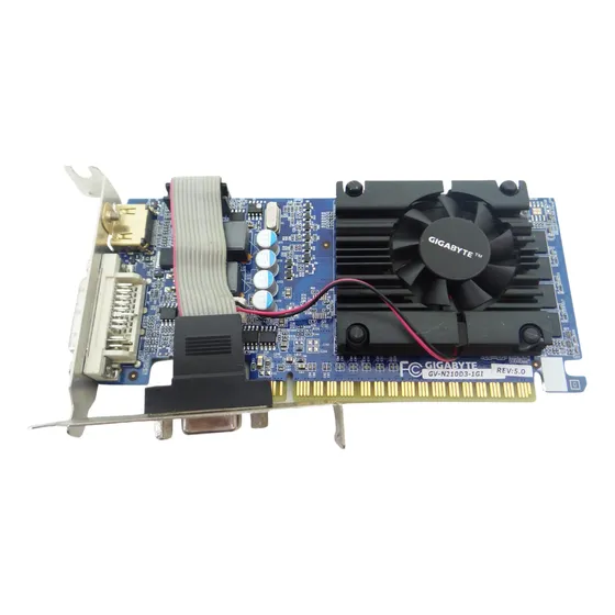 Placa De Vídeo Gigabyte Nvidia Geforce G210 1gb Ddr3