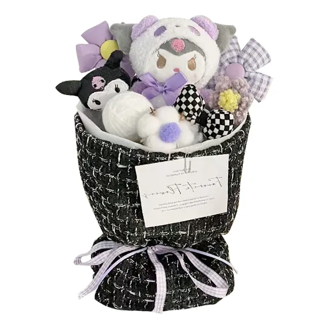 Ramo De Peluches Kuromi Violeta Regalo San Valentín &led