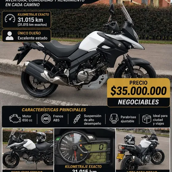 Suzuki V-strom 650 Xt 2019  Único Dueño  Excelente Estado