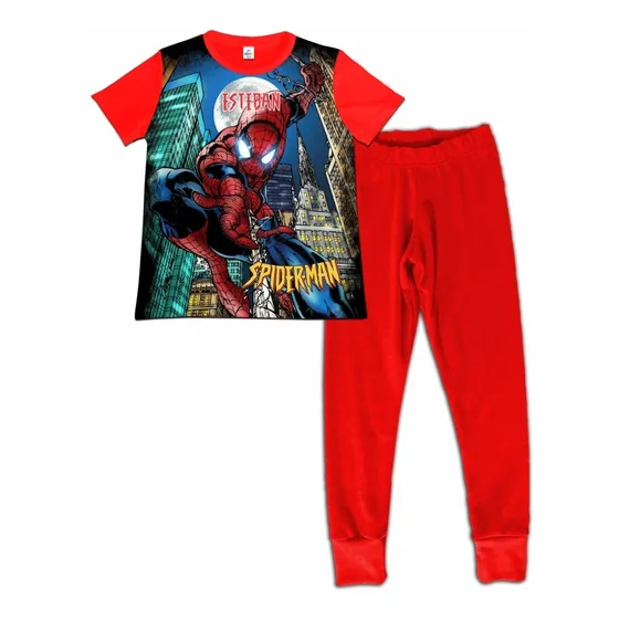 Pijama Niño Manga Corta Spiderman Hombre Araña