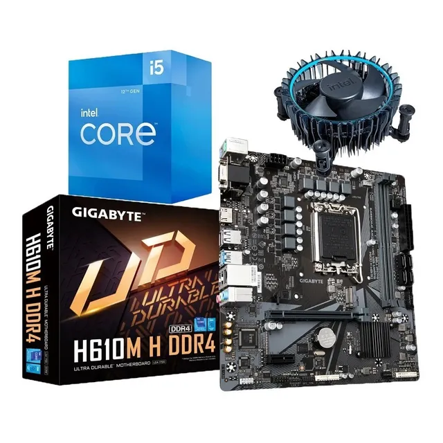 Combo Board H610m Procesador Intel Core I5 12400f Pc