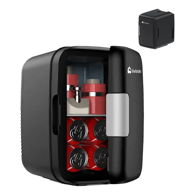 Mini Refrigerador Frigobar 4l 6 Latas Casa Auto Cocina Negro