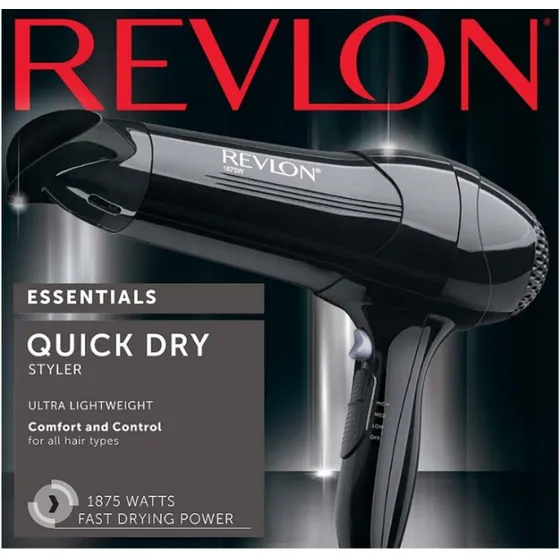 Tuvillaimport Secador Revlon 1875w, 3 Velocidades, Original