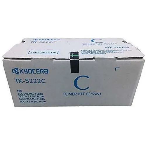Toner Kyocera Tk-5222c 1t02r9cus1 1.2k Paginas Color Cian
