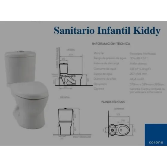 Corona Wc-sanitario Infantil Kiddy Tanque Alto