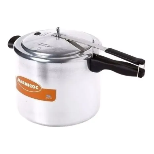 Olla A Presión Marmicoc T07 Aluminio 7lts 24 Cm De Diámetro Color Plateado