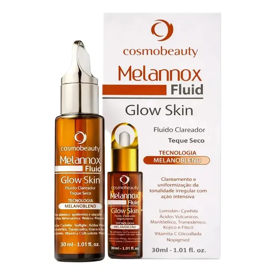 Clareador Facial Cosmobeauty Melannox Glow Skin 30 mL Antimanchas