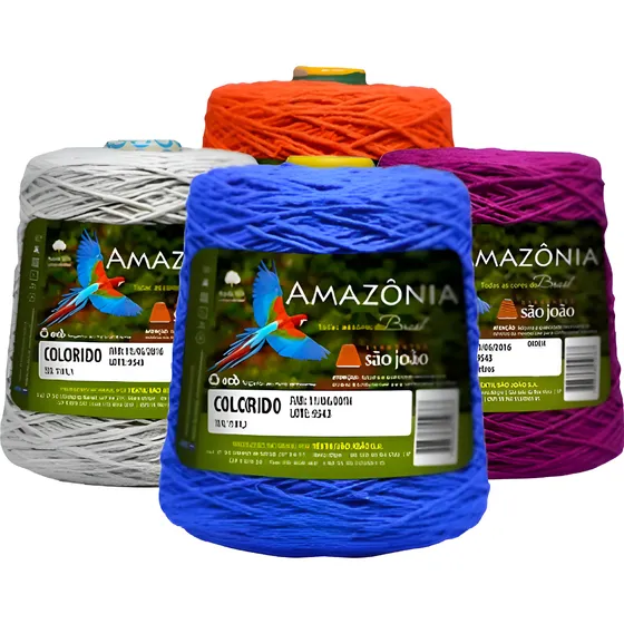 Barbante Para Crochê Kit 4 Unidades Fio 8 Numero 8 Escolha