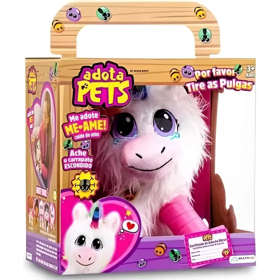 Pelucia Para Pentear Adota Pets Dreamy Com Acessorios Multikids