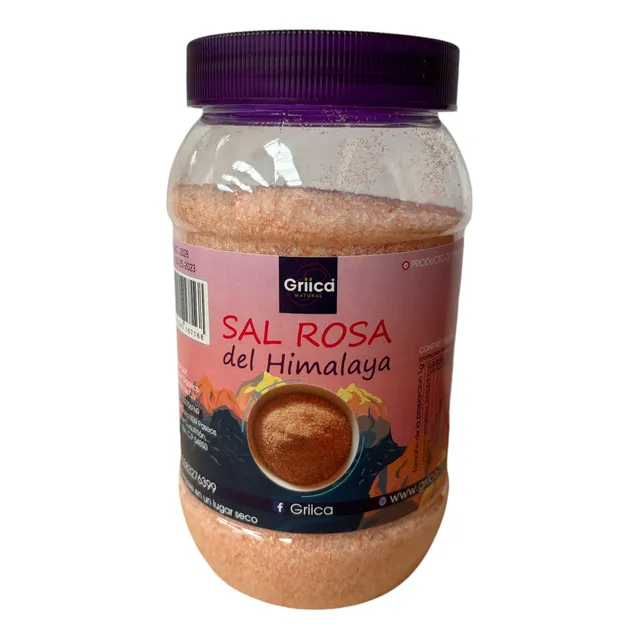 500 G Sal Rosa Del Himalaya En Grano Fina Y En Trozos