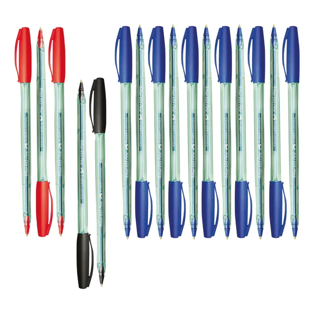Boligrafo 035-f Faber Castell Pack X 16u(rj3u + Ng2u+ Az11u)