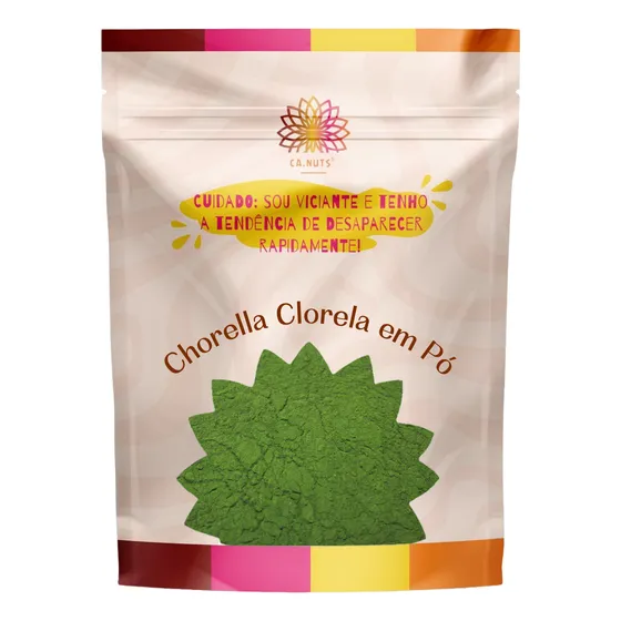Chlorella Minerais Detox 500g - Proteínas Sais Ca.nuts