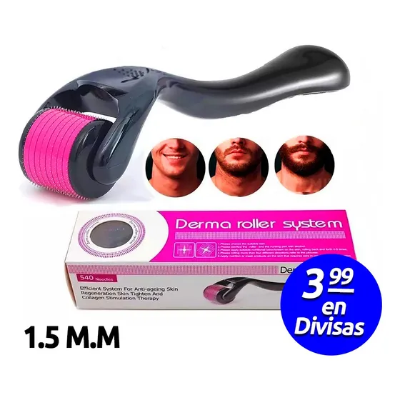 Dermarroller Microneedle Barba O Cabello