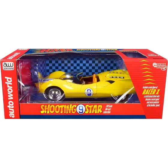 Auto Autoworld Speed Racer Shooting 9 Star Esc 1:18 Figura