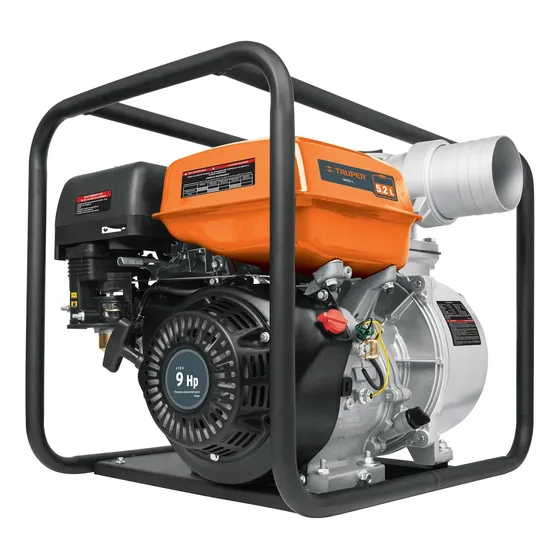 Bomba De Agua Riego A Nafta 9hp 4'' 1500l/min Truper Motb-4