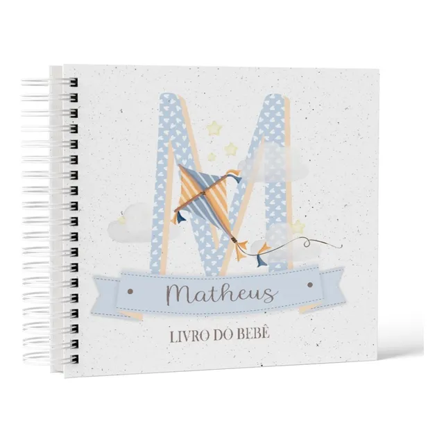 Livro Do Bebe Personalizado Com Nome Da Criança Na Capa 