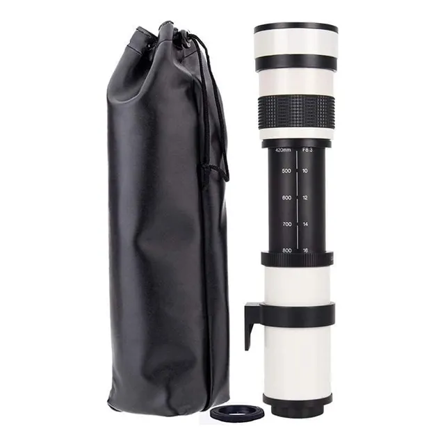Teleobjetivo Jintu 420-800 Mm F/8.3 Manual Para Canon Eos
