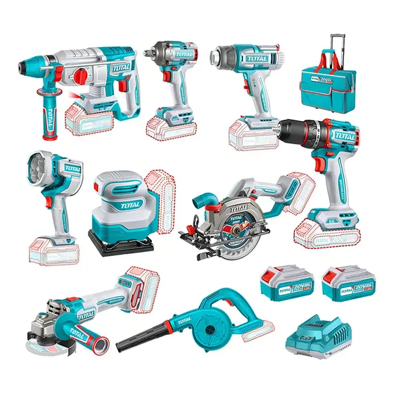 Kit Taladro Impacto Amoladora Lijadora Rotomartillo Total | Cuotas sin interés