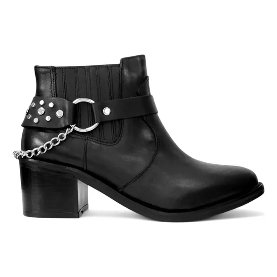 Botas Cortas Texanas Mujer Cuero Taco 7cm Gravagna 4220