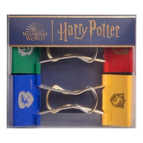 Binder Clips Harry Potter Mooving 32mm X4 Color Plateado