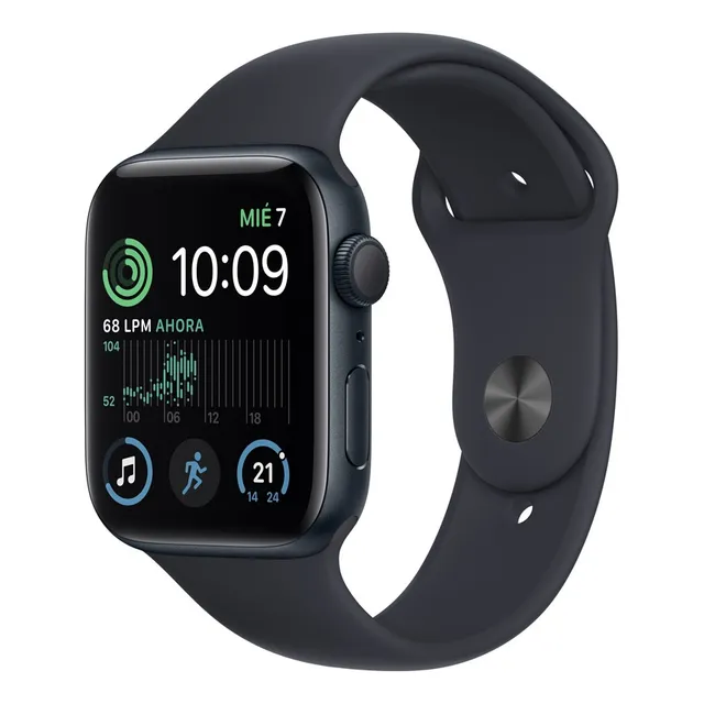 Apple Watch Se 44mm (gps, Aluminio, Correa Deportiva) Color de la caja Azul medianoche/Patrón Color de la malla Azul medianoche/Patrón
