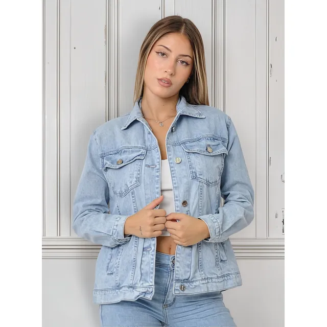 Campera Jean Oversize Retro Vintage Mujer - Varios Talles