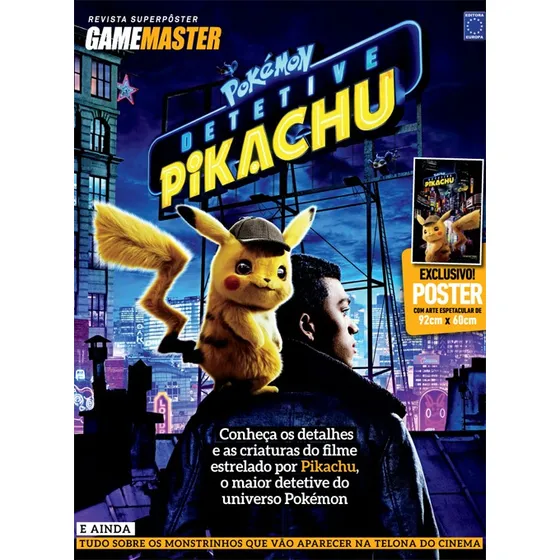 Pokémon Detetive Pikachu - Superpôster Game Master, de Editora Europa. Editorial Editora Europa Ltda., capa mole em português, 2020