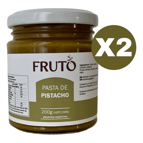 Pasta De Pistacho Natural X 200 Grs Para Untar Saborizar X2u