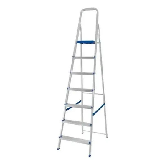 Escalera De Aluminio Plegable Antideslizante - 7 Escalones 