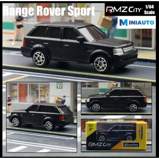 Carritos Juguete Rmz City  1/64 Negros Chevrolet Toyota Ford