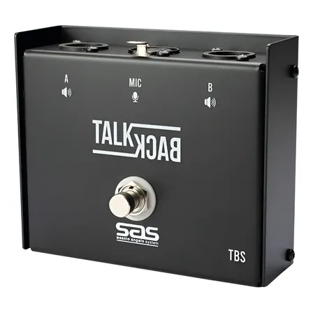 Pedal Talkback Tbs Sem Trava P/ Comunicação Da Banda In-ear Cor Preto