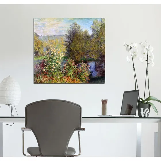 Cuadro 45x45cm Monet Corner Of The Garden At Montgeron