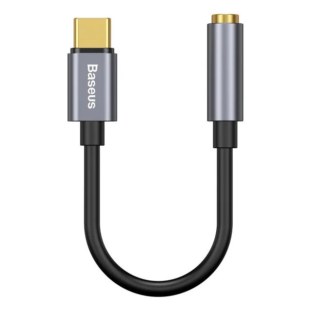 Baseus Adaptador USB-C A Jack 3.5mm CATL540G Color Gris