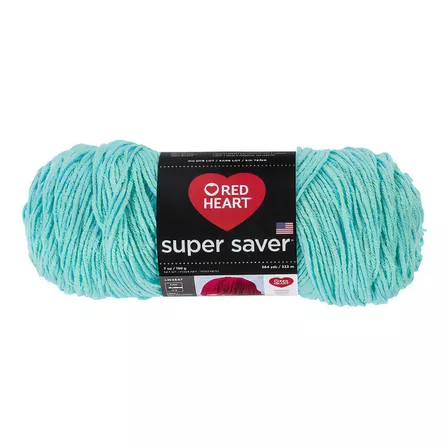 Estambre Acrílico Liso Super Saver Red Heart Coats Color 0520 Minty