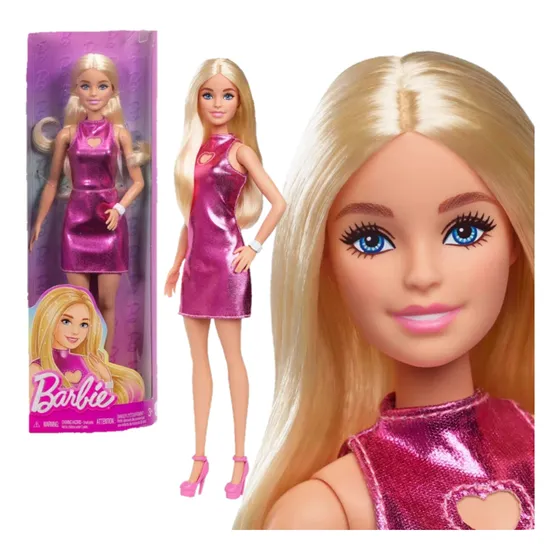 Barbie Fashionista #230 Vestido Fucsia Em