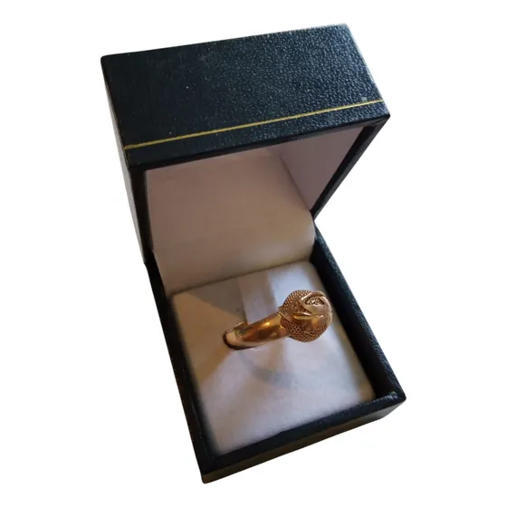 Anillo De Oro De 18kilates Nuevo Modelo Chebalier Hoja Lindo Amarillo 25
