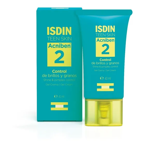Isdin Acniben control De Brillos Y Granos Gel Crema Fac 40ml Tipo de piel Todo tipo de piel