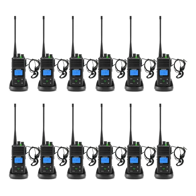 12 S Walkie Talkie Largo Alcance Portatil Recargable Do Via