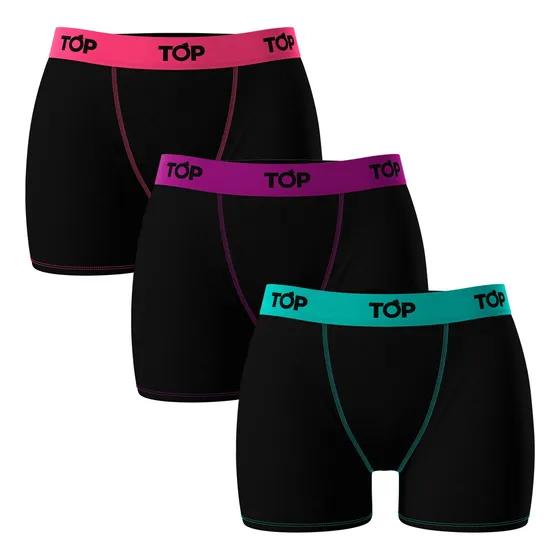 Bóxer Medio Modal Mujer Pack 3 C1 Top
