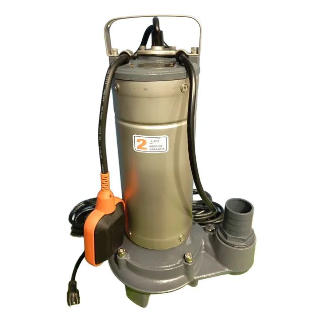 Bomba Sumergible 2 Hp Achique Con Cuchilla Trituradora Leo