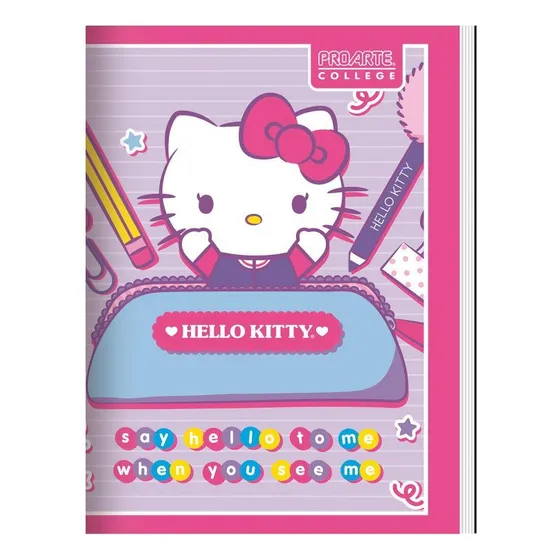 Cuaderno College 7mm 100hjs Hello Kitty 10 Unidades Color Rosa