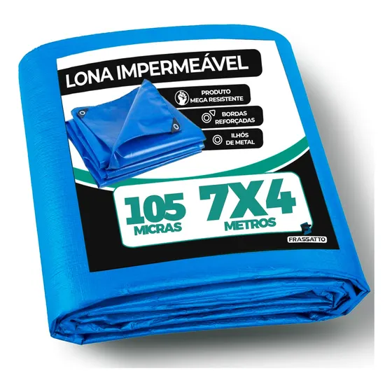 Lona Para Garagem Toldo Chuva Plástica 7x4 Metros Resistente
