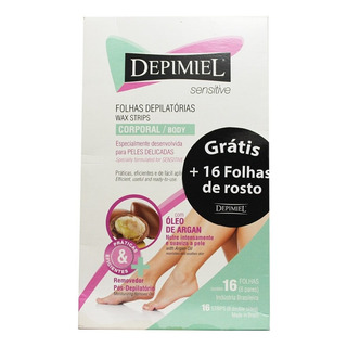 Folhas Depilatórias Corporal Sensitive Óleo Argan Depimiel Folhas Depilatórias Corporal Sensitive Óleo Argan Depimiel