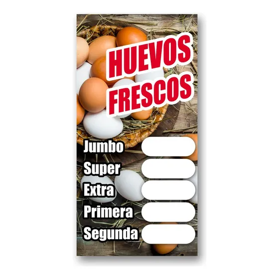 Pendón Colgante Huevos Frescos
