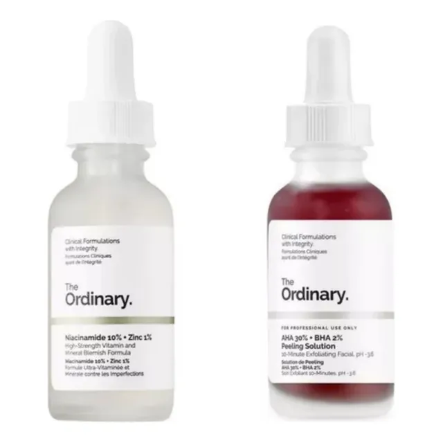 The Ordinary Niacinamide 10%+zinc1% + Sérum Aha 30%+bha 2%