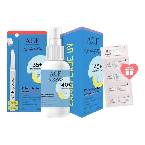 Combo Uv Camuflaje Protect & Prime 40 + Protector De Labios
