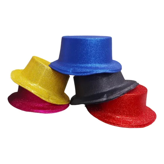 Gorros Rancho Brilloso Glitter Cotillon Carioca X 25 U