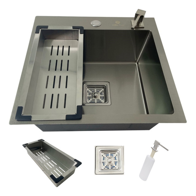 Cuba Gourmet Cozinha Quadrada 44x44cm Aço Inox 304 Com Acessórios Stillus Home Cuba Gourmet Cozinha Quadrada 44x44cm Aço Inox 304 Com Acessórios Stillus Home